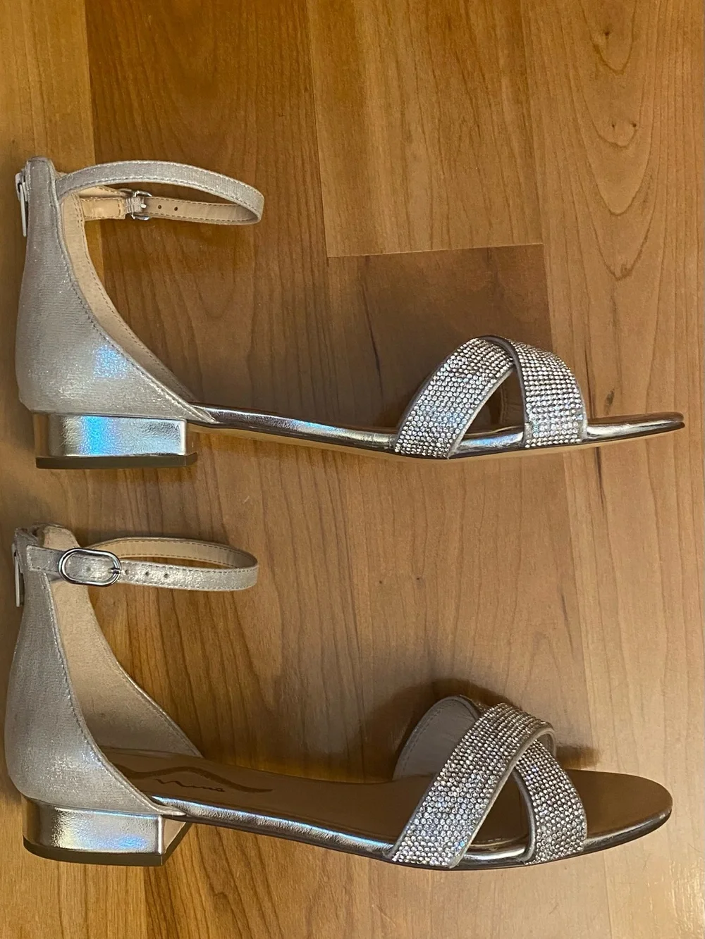 Nina Skylark Silver Sandals